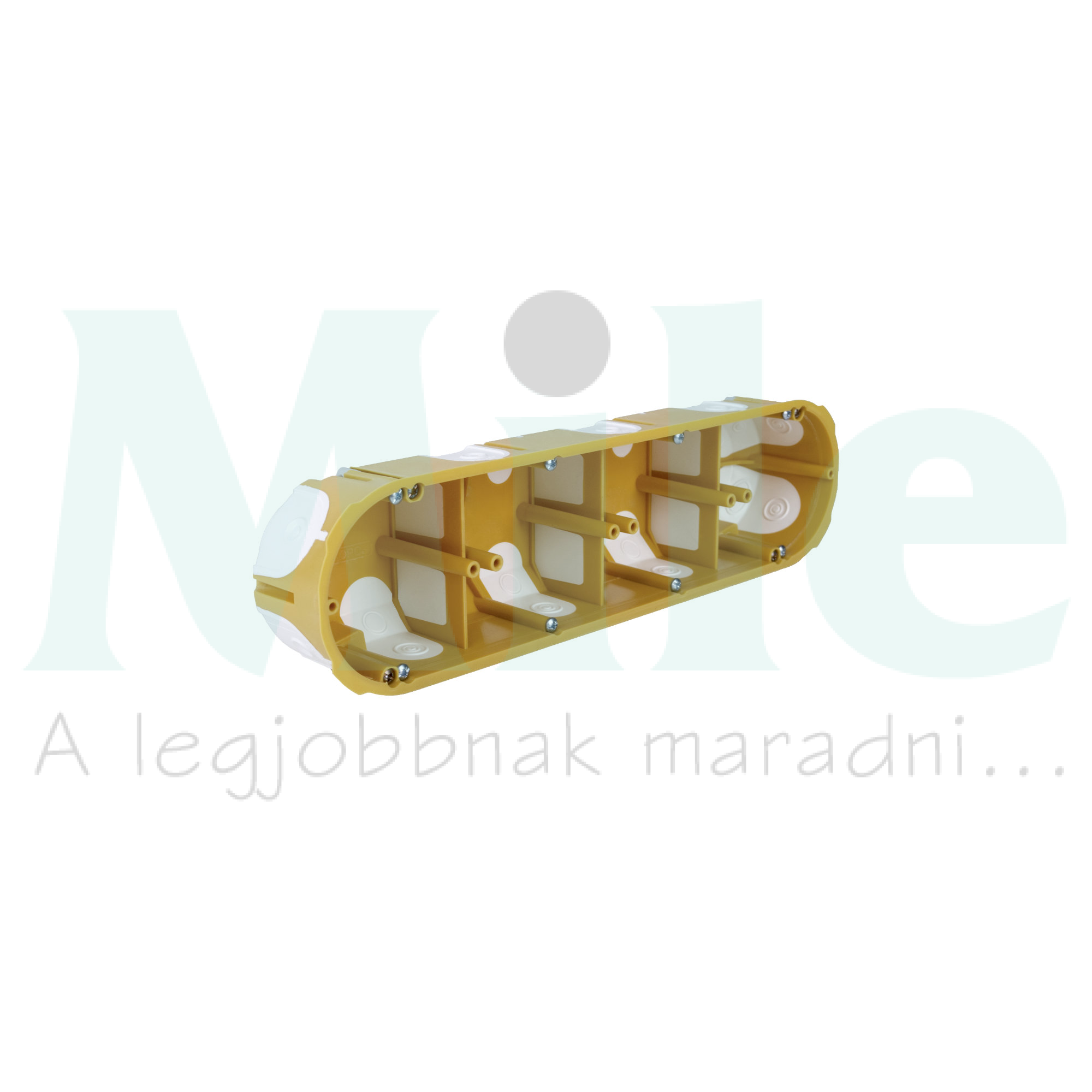 Gipszkarton szerelvénydoboz gumis ovális 280mmx 68mm x műanyag sárga csavarral KPL KOPOS